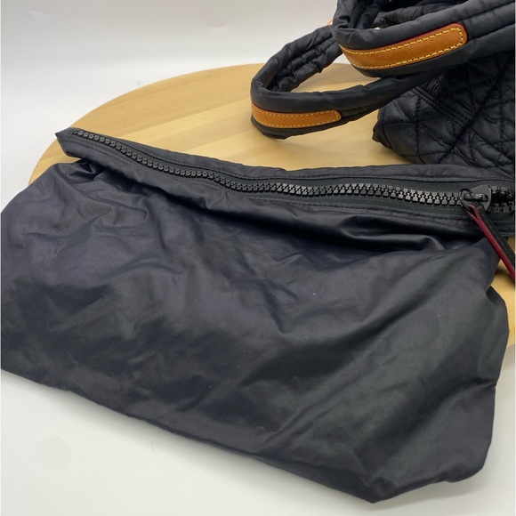 MZ Wallace Black Handbag with Pouch Included.  This is a Small Tote - Picture 7 of 9